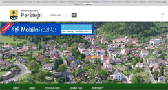 Desktop Screenshot of obec-perstejn.cz